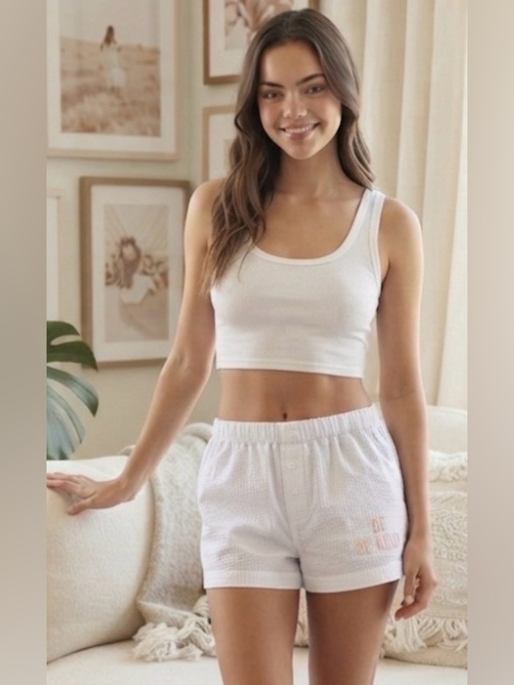 Rae Dunn PJ/Lounge Shorts “Be Kind”
